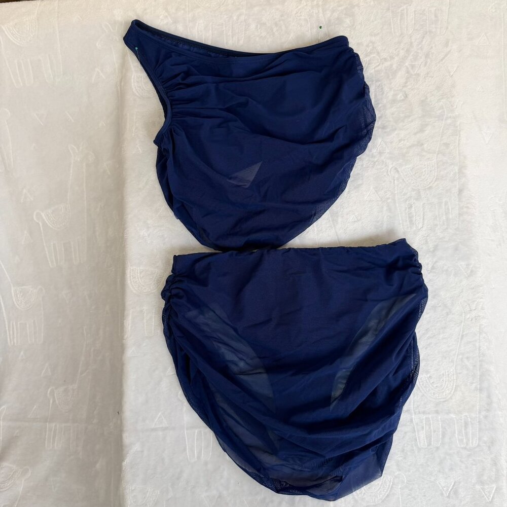 CupShe NEW Women's Navy Blue 2 Piece Bikini Swimsuit Swimwear Size Medium #26003 - Picture 3 of 9